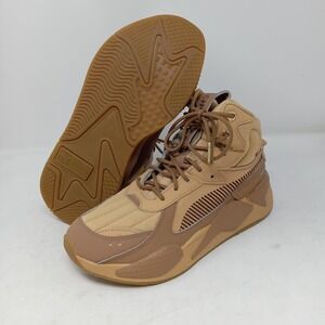 Puma Shoes Sneakers Youth Size 7 Basketball Brown High Top Unisex 385933-01